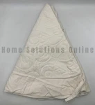 Pottery Barn Scroll Quilted Velvet Tree Skirt Ivory 60" Diam #3423. Fixed Price $102.58.