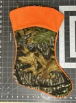 Mossy Oak Camo Blaze Orange Christmas Stocking Fall Leaves 18. Fixed Price $10.80.
