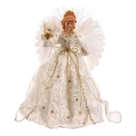 Vickerman 18" Angel Feather Wings Christmas Tree Topper White And Gold. Fixed Price $94.58.