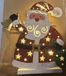 National Tree Company 11 Led Lighted Santa Christmas Tabletop. Fixed Price $24.00.
