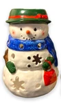 New Yankee Candle Ceramic Holiday Snowman Tea Light Holder Christmas Decor. Fixed Price $11.99.