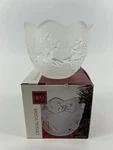 Christmas Mikasa Crystal Santa Votive Candle Holder In Orig. Box. 520-611.!!. Fixed Price $13.75.