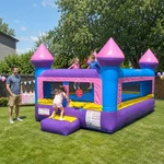 Commercial Inflatable Bounce House Rainbow Toddler Kids Jumper Castle No Blower. Fixed Price $379.99.