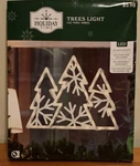 Holiday Time White Winter Trees Hanging Lighted Led Window Wall Christmas Decor. Fixed Price $12.99.