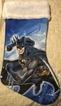 Christmas Stocking Dc Comics Batman Superhero Gotham City 17 Inch Nice!. Fixed Price $7.99.