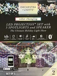 Orchestra Of Led Projection Set 3 Spotlights & Speaker Show Gemmy. Fixed Price $69.89.