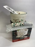 Pfaltzgraff Hand-painted Earthenware Winterberry Dip Bowl W/spreader New. Fixed Price $12.90.