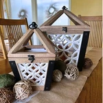 Autumn Alley Farmhouse Wooden Candle Lantern Set - Indoor Decorative. Fixed Price $74.99.