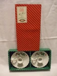 Set Of 2 Vtg Macys Christmas Holly Berry Candle Holders All The Trimmings J4715A. Fixed Price $26.00.