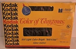 Vtg Kodak Color Of Christmas 100 Indoor Outdoor Light Set Flashing Option Clear. Fixed Price $9.99.
