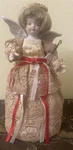 Kurts Alder Porcelain Angel W/violin Tree Topper Santas World. Fixed Price $12.98.