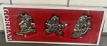 New Gorham Christmas Ornaments Snowmen 3 Pc Boxed Silver Plated Hanging Ribbons. Fixed Price $19.99.