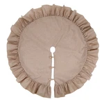 48 Jute Burlap Christmas Tree Skirt With Ruffled Border Holiday Collection. Fixed Price $27.11.