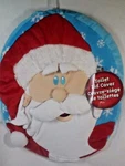 Christmas Santa 3 Toilet Lid Cover New Ginsey. Fixed Price $9.00.