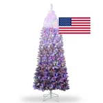 Garveehome 6 Ft Prelit Artificial Christmas Tree Rgb Warm White Lights Pre-lit. Fixed Price $139.70.