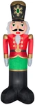 Gemmy Christmas Airblown Inflatable Mixed Media Luxe Nutcracker, 8 Ft Tall, Mult. Fixed Price $92.99.