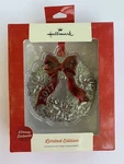 Hallmark 2017 Limited Edition Silver Wreath Ornament Jcpenney Exclusive. Fixed Price $6.75.