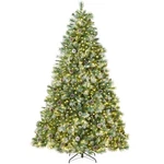 Best Choice Products Pre-lit Frosted Artificial Scotch Pine Tree Metal Stand. Fixed Price $279.99.
