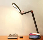 New Yunlights Led Table Lamp Wireless Charger, Timer, Dimming, Anti-radiation. Fixed Price $99.99.