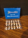 Vtg Dreamsicles Christmas Mini 1" Figures Ornaments Set Of 18 Love (17) Joy (1). Fixed Price $8.50.