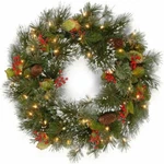 National Tree WP1-300L-24W-B1 24IN. Green Pine Artificial Christmas Wreath. Fixed Price $90.00.