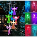 Color-changing Led Solar Powered Angel Wind Chime Lights Yard Garden Decor Us. Fixed Price $9.69.
