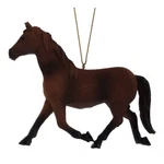 Trotting Dark Brown Horse Ornament. Fixed Price $10.99.