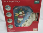 Sakura Oneida Stoneware Debbie Mumm Snow Angel Village Dessert Plates. Fixed Price $10.00.
