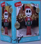 Disney Christmas 4 Ft Jack Skellington Red White Suit Wreath Holiday Inflatable. Fixed Price $74.99.