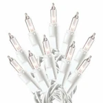 20CT Clear Miniature Set White Cord Wire Primitive Christmas Craft. Fixed Price $7.49.