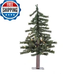 Vickerman 2' Natural Alpine Artificial Christmas Tree - Clear Incandescent Light. Fixed Price $56.60.