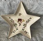 Mikasa 9" Star Candy Dish Holiday Bloom Fine Porcelain FK026-902. Fixed Price $17.50.