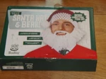 New Wembley Christmas Holly Jolly Santa Hat And Beard (GRN-210-29X2). Fixed Price $7.46.