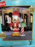 Gemmy 7 Foot Santa Mickey Mouse W/north Pole Mailbox Christmas Inflatable Disney. Fixed Price $69.99.