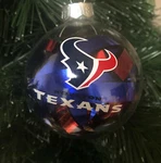 Houston Texans Tinsel Ball Ornament. Fixed Price $14.99.