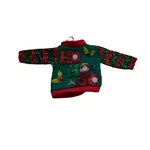 Ugly Christmas Sweater Ornament On Mini Hanger Macys Holiday Lane Nwt. Fixed Price $12.50.