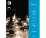 Ge 25 Count Warm White C9 Glow Bright Glass Bulb Light Set. Fixed Price $16.99.