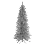 Northlight 9FT Silver Tinsel Slim Artificial Christmas Tree - Unlit. Fixed Price $510.49.