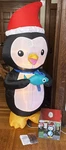Gemmy 6FT Animated Inflatable Penguin Airblown Tested Works! Orig Box W/ Stakes. Fixed Price $95.00.