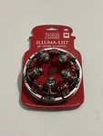 New Yankee Candle Illuma-lid Pewter Red Santa Presents Holly Christmas Metal. Fixed Price $19.99.