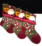 Christmas Stocking 20" 3D Santa Reindeer Hanging Decor Ho" Holidays Set. Fixed Price $36.00.