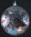 Bird Disk Ornament Glass - Midwest. Fixed Price $12.75.