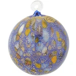 Glassofvenice Murano Medium Christmas Ornament - Blue Festive Lights. Fixed Price $74.95.