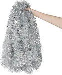 Decora 33 Silver Tinsel Garland, Christmas Metallic Feet,. Fixed Price $39.99.