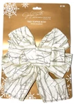 Jaclyn Smith Christmas Holiday Winter Wonderland Tree Topper Bow - Gold. Fixed Price $7.48.