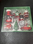 Cg Hunter Christmas Shatter Resistant 8 Piece Ornament Set. Fixed Price $20.88.