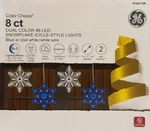 8 Ge Color Choice Dual Blue / Cool White Snowflake Lights - 1041106. Fixed Price $49.99.