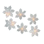 Kurt Adler Ul 10-LIGHT Snowflake Party Set, White 12FT,. Fixed Price $34.99.