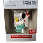 Hallmark Peanuts Snoopy And Woodstock Christmas Ornament. Fixed Price $14.95.