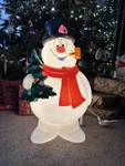 Warner Brothers 23 3/4" Vintage Led Frosty Snowman Christmas Blow Mold. Fixed Price $79.00.